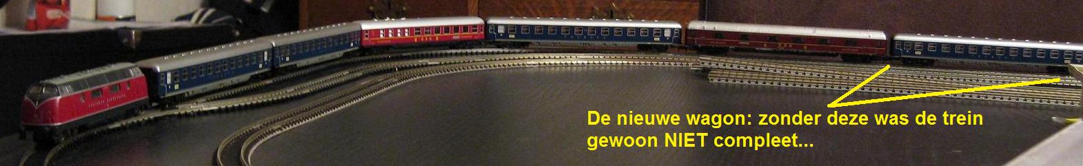 De nu complete trein