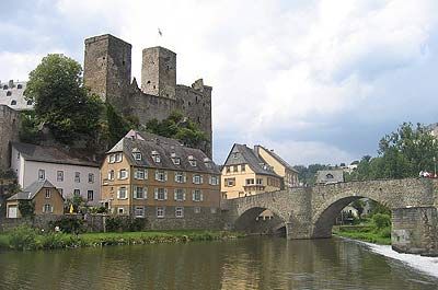 Brug en ruine van Runkel